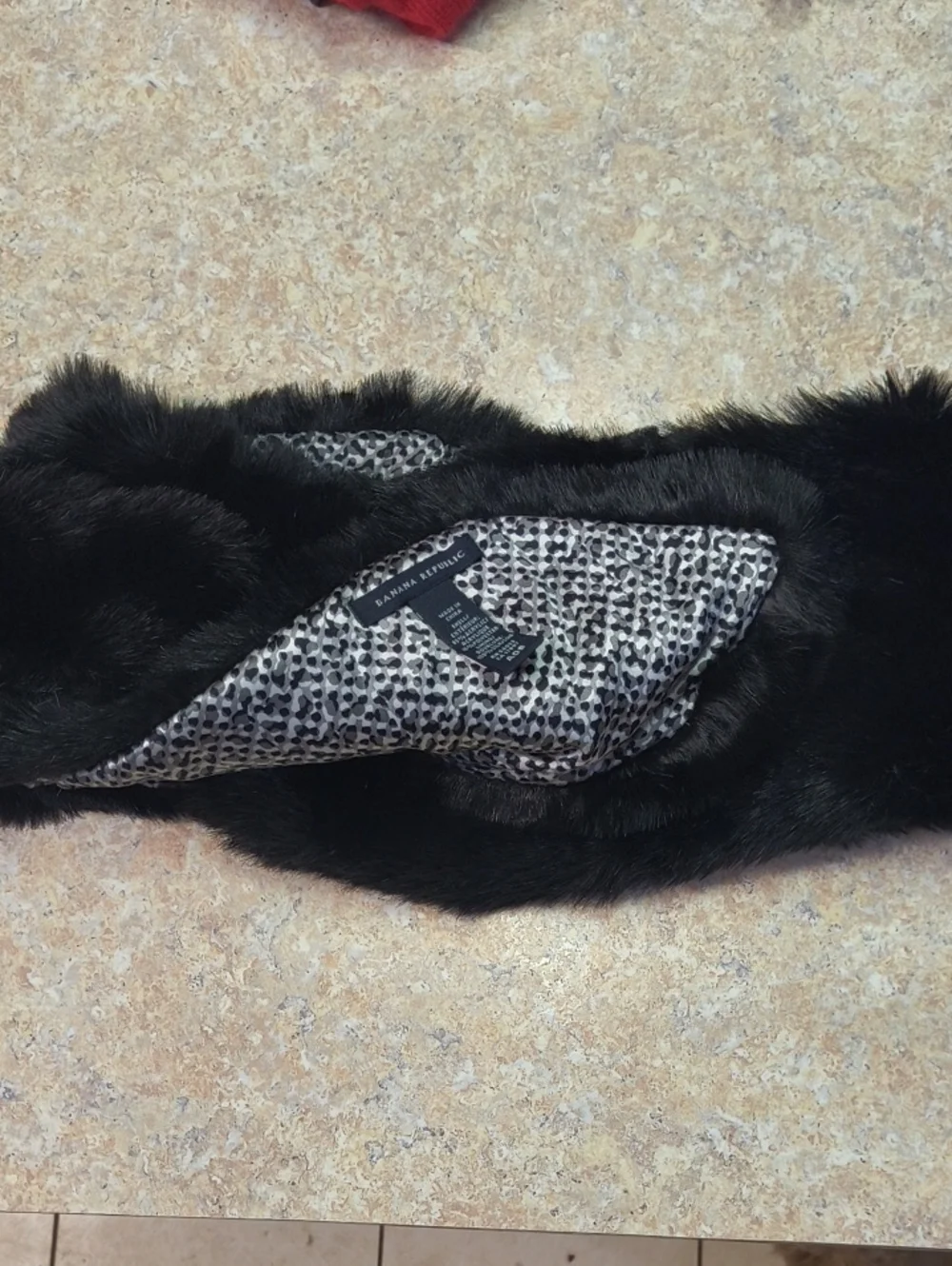 Banana Republic plush faux